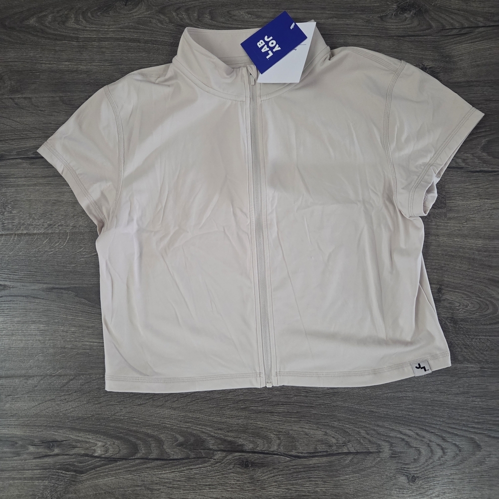 JoyLab Women's Active Zip-Up Cropped Top Size XL NWT
